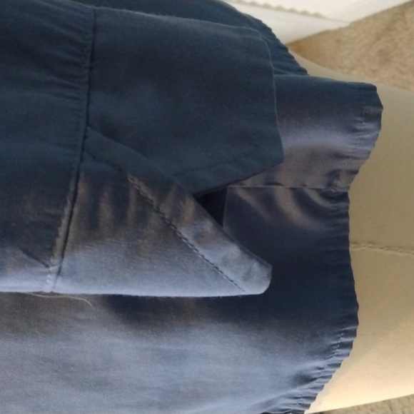 Blue V neck button down blouse 18, 20 - Picture 4 of 8